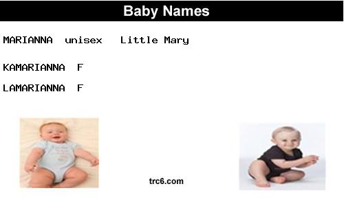 marianna baby names